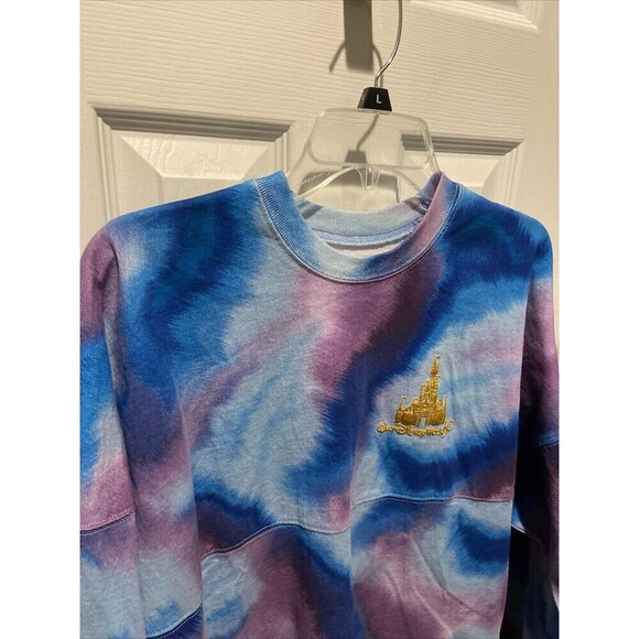 Walt Disney World Spirit Jersey Sweater Women Medium Tie Dye Mickey Mouse 50 Ann - Picture 8 of 15